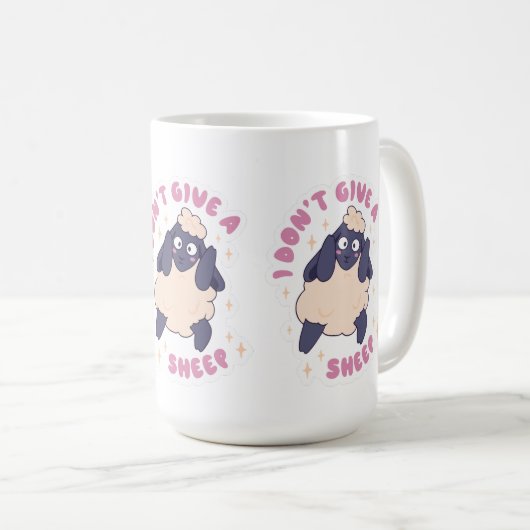 Mug Drôle je ne donne pas un mouton (Devant droit)
