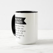 Mug Drôle, je ne suis pas maladroit (Devant gauche)