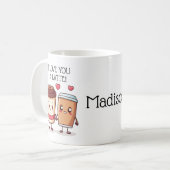 Mug Drôle Je T'Aime Un Latte (Devant gauche)