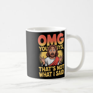 Mug Drôle Jésus C'est Pas Ce Que Dieu Religieux A Dit