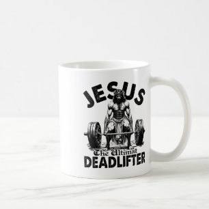 Mug Drôle Jésus l'haltérophile ultime chrétien Gym