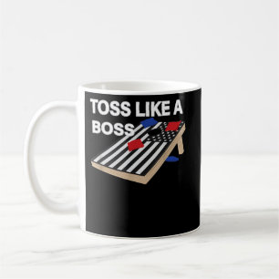 Mug Drôle Jeu comme Boss Cornhole Concours US Drapeau