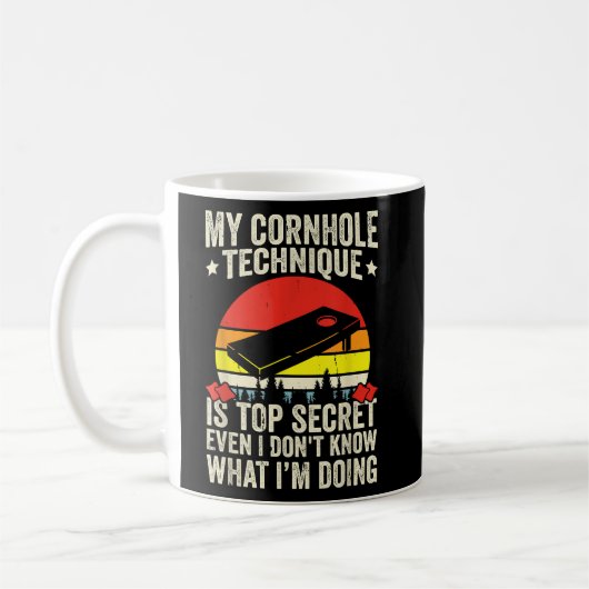 Mug Drôle Jeu de jeton Cornhole (Gauche)