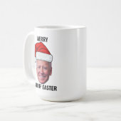 Mug Drôle Joe Biden Joyeux 4 de Noël de Pâques (Devant gauche)
