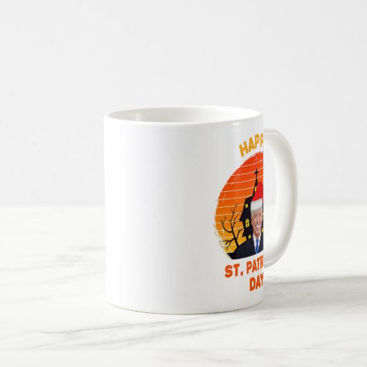 Mug Drôle Joe Biden St Patrick Noël Joe Biden Hal (Devant droit)