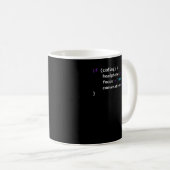 Mug Drôle Joke Programmation Si Coder Casques Focus (Devant droit)