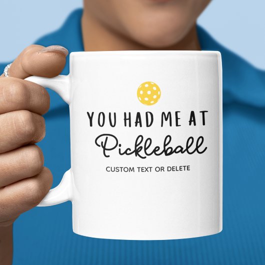 Mug Drôle Joueur de Pickleball Cadeau, Vous m'avez eu