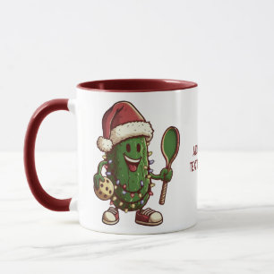 Mug Drôle joueur de Pickleball Père Noël Pickleballer