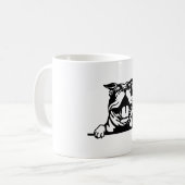 Mug Drôle joyeux Bulldog (Devant gauche)