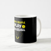 Mug Drôle Joyeux Jouer Au Pickleball (Devant droit)
