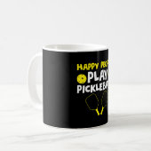 Mug Drôle Joyeux Jouer Au Pickleball (Devant gauche)