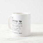 Mug Drôle Juste En Suivant La Définition, Office Speak (Devant gauche)