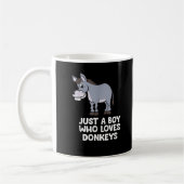 Mug drôle Juste un garçon qui aime les ânes (Gauche)