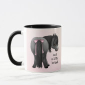 Mug Drôle "Juste un peu en arrière" Pony Butt  (Gauche)