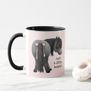 Mug Drôle "Juste un peu en arrière" Pony Butt 