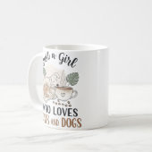 Mug drôle Juste une fille qui aime les chats et les ch (Devant gauche)