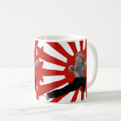 Mug Drôle Karate Kitten cadeaux (Devant droit)