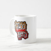 Mug Drôle Kazoo Hero Instrument Music Dessin (Devant gauche)