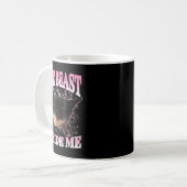 Mug Drôle La Bête Dans Moi Silly Chat Mème Humour Chat (Devant gauche)
