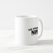 Mug Drôle "La Réponse Est Non" Conception Sarcastique (Devant droit)