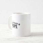 Mug Drôle "La Réponse Est Non" Conception Sarcastique (Devant gauche)