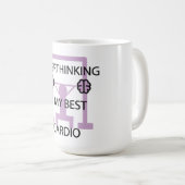 Mug Drôle La Rumination Est Mon Meilleur Exercice De C (Devant droit)