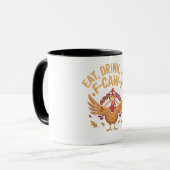 Mug Drôle La Turquie Mange Boisson Et F-Caw-F Cawing (Devant gauche)