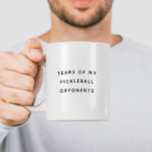 Mug Drôle larmes de mes adversaires de la typographie
