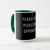 Mug Drôle larmes de mes adversaires de la typographie  (Devant gauche)