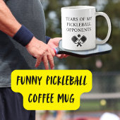 Mug Drôle Larmes de mes adversaires de Pickleball Text