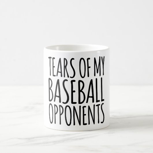 Mug Drôle Larmes De Mes Opposants Au Baseball (Centre)