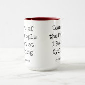 Mug Drôle Larmes des gens que je bat à vélo (Centre)