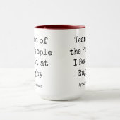 Mug Drôle Larmes des gens que je frappe au rugby (Centre)