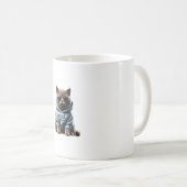 Mug Drôle Lazy British Shorthair Chillin Relaxant (Devant droit)