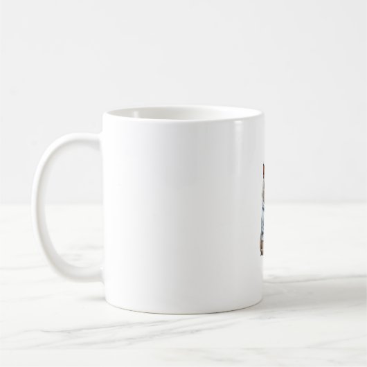 Mug Drôle Lazy British Shorthair Chillin Relaxant (Gauche)