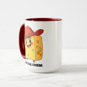 Mug Drôle Le Fromage Géant Chapeau de Cowboy Dix Gallo (Devant gauche)
