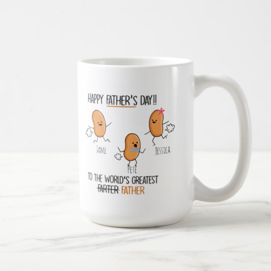 Mug Drôle Le meilleur plus loin du monde jusqu'à 3 en (Droite)