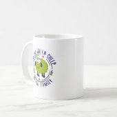 Mug Drôle Le mouton vert de la famille, Vert (Devant gauche)