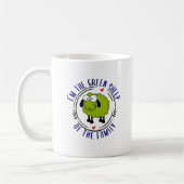 Mug Drôle Le mouton vert de la famille, Vert (Gauche)