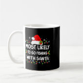 Mug Drôle Le Plus Probable D'Aller Pêcher Avec Père No (Gauche)