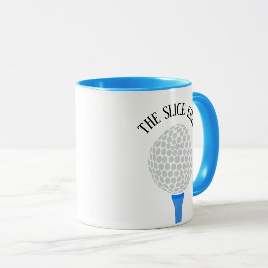 Mug Drôle Le Slice King Golf Ball Tee (Devant droit)
