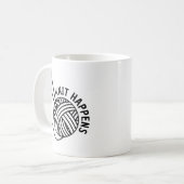 Mug Drôle, le tricot arrive  (Devant gauche)