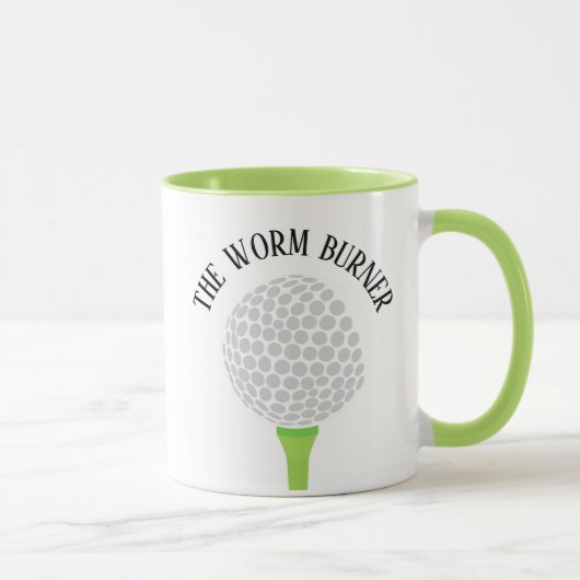 Mug Drôle Le Worm Burner Golf Ball Tee (Droite)