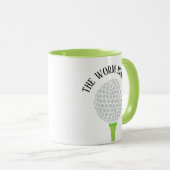 Mug Drôle Le Worm Burner Golf Ball Tee (Devant droit)