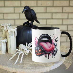 Mug Drôle Lèvres Déchiquantes Halloween Éffrayant Adul