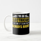 Mug Drôle Lineman Profession Électricité Im An (Gauche)