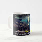Mug Drôle lion marin sous l'eau (Devant gauche)