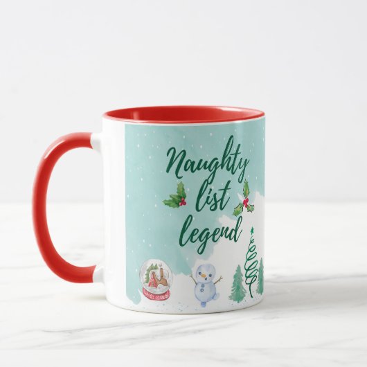Mug Drôle liste de coquins (Gauche)