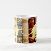 Mug Drôle Livres Vintages Retraite (Centre)