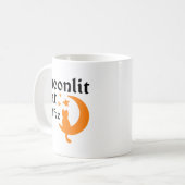 Mug drôle lune d'halloween avec chat (Devant gauche)